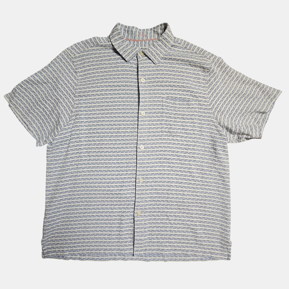 Tommy Bahama Silk Short Sleeve Shirt Giovanni Dash TB93 Mens XL Prep‎ Coastal